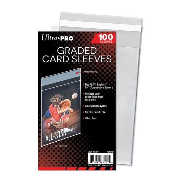 Ultra Pro Graded Card Sleeves Resealable 100 Pack