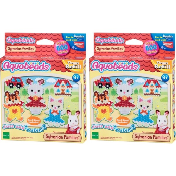 2x Aquabeads Sylvanian Families Character Set Kids/Childrens Interactive Toy 4+