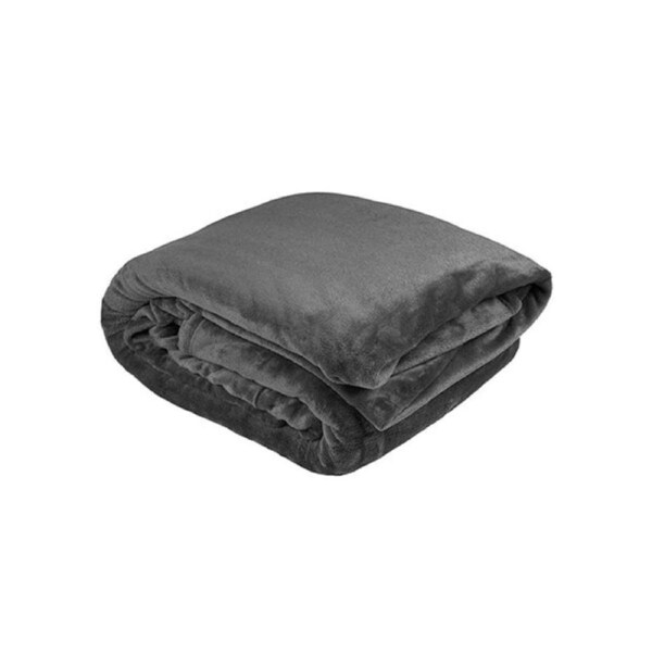 Bambury Ultraplush Blanket Charcoal Double Queen