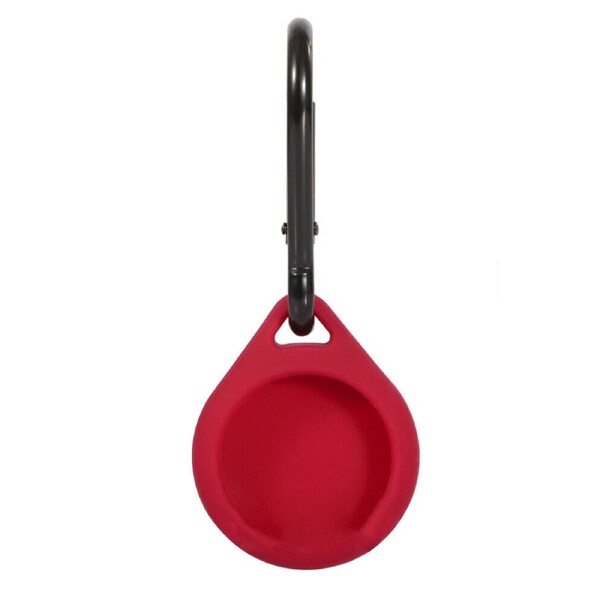 For Apple Air Tag Silicone Protective Cover Keyring Tracker Red