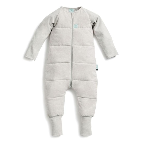 ErgoPouch 2.5 TOG Baby Pyjamas Sleepwear Romper Organic Cotton Grey Marle 2-3 Years