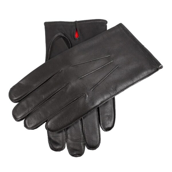 Dents Leather Merino Wool-Lined Gloves w/ Touchscreen Compatibility - Black Small