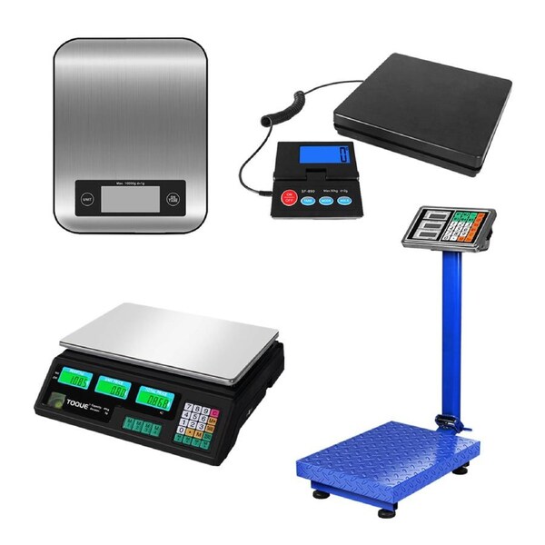 Toquel Digital Kitchen Scale Fruit Food Platform Postal Weight Scale Accurate 1g-150kg Shop Scale 40KG/5G