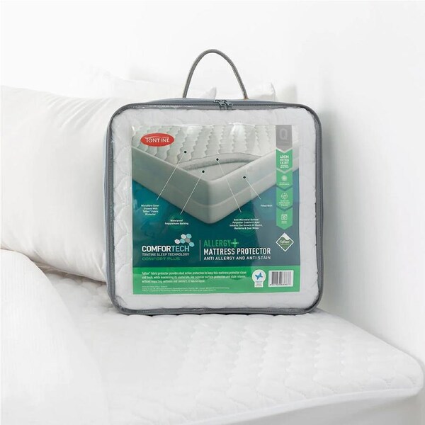 Tontine Comfortech Comfort Plus Anti Allergy Mattress Protector King