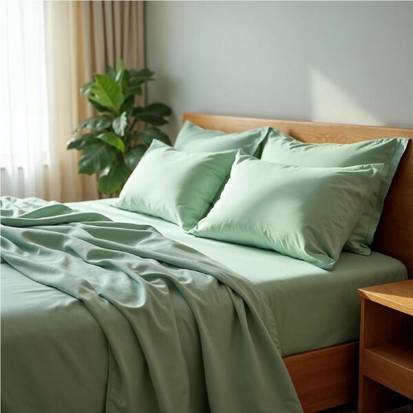 Royal Comfort 2000 Thread Count Bamboo Cooling Sheet Set Ultra Soft Bedding Light Blue / Double