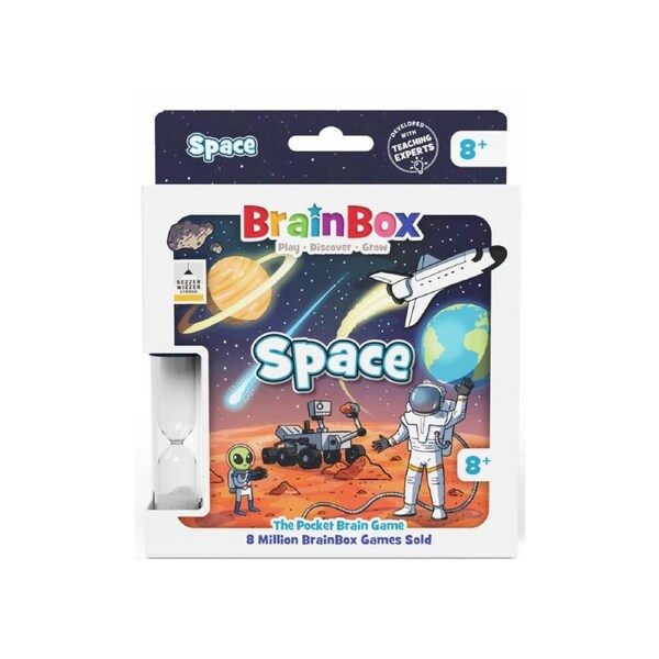 Bezzerwizzer BrainBox Pocket Space Card Tabletop Family Party Board Game 8y+
