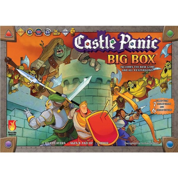Fireside Games Castle Panic Big Box 2nd Edition RPG Tabletop Board Game 8y+