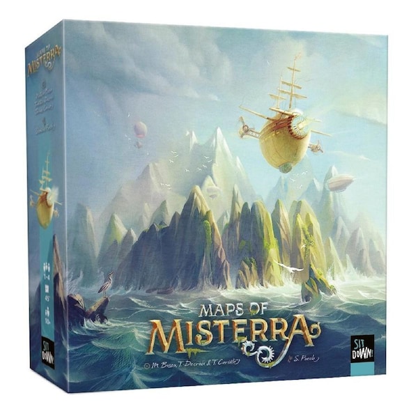 Sit Down Maps of Misterra Tabletop Exploration Multiplayer Party Board Game