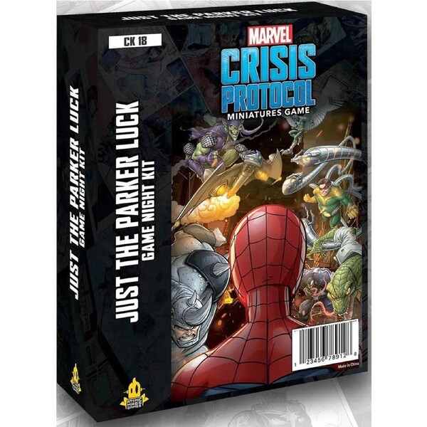 Atomic Mass Games Marvel Crisis Protocol Just the Parker Luck Game Night Kit