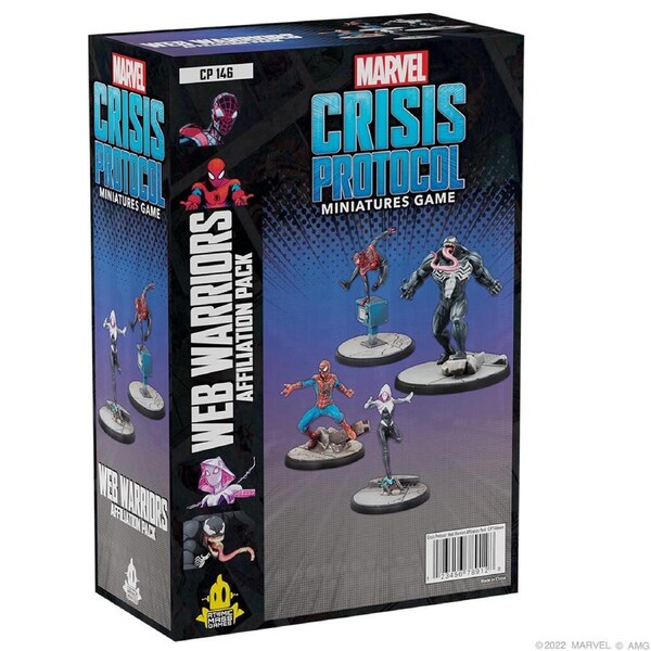 Atomic Mass Games Marvel Crisis Protocol Web Warriors Board Game Affiliation Set