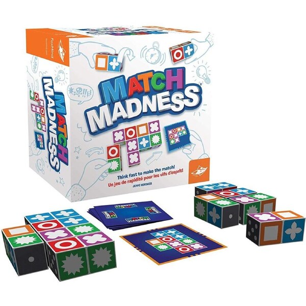 Foxmind Match Madness Tabletop Multiplayer Party Think Quick Board Game 7y+