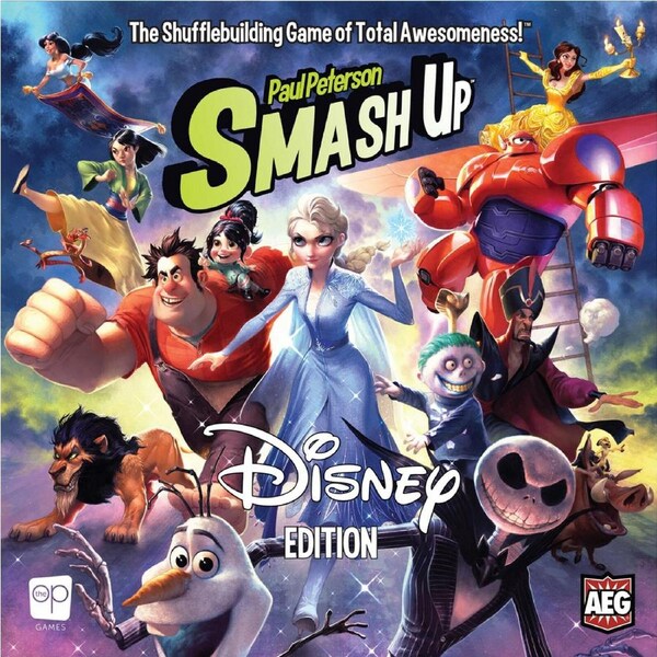 the Op Smash Up Disney Edition Tabletop Interactive Stratergy Party Board Game
