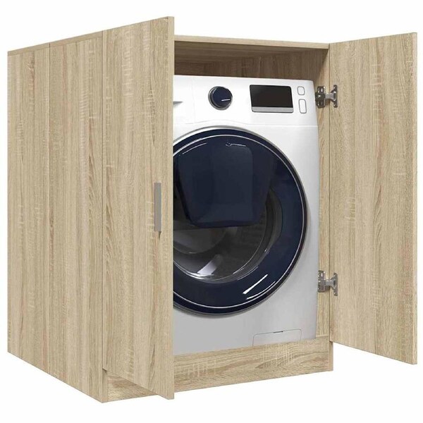 Washing Machine Cabinet Sonoma Oak 70.5x71.5x91.5 cm vidaXL