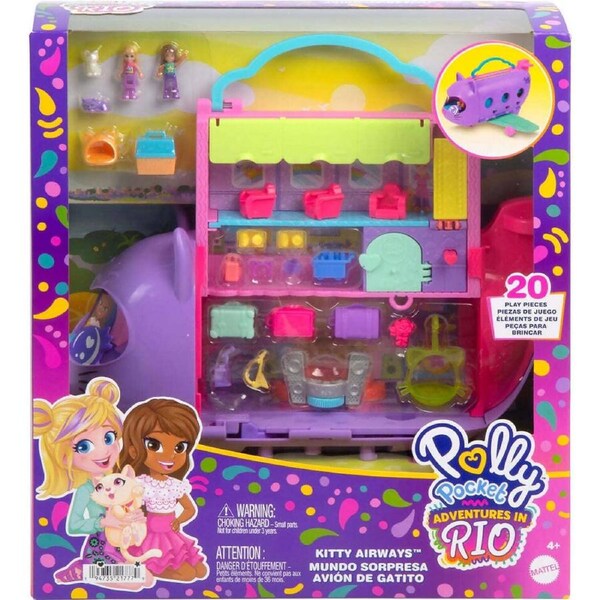 Polly Pocket - Kitty Airways Playset - Mattel