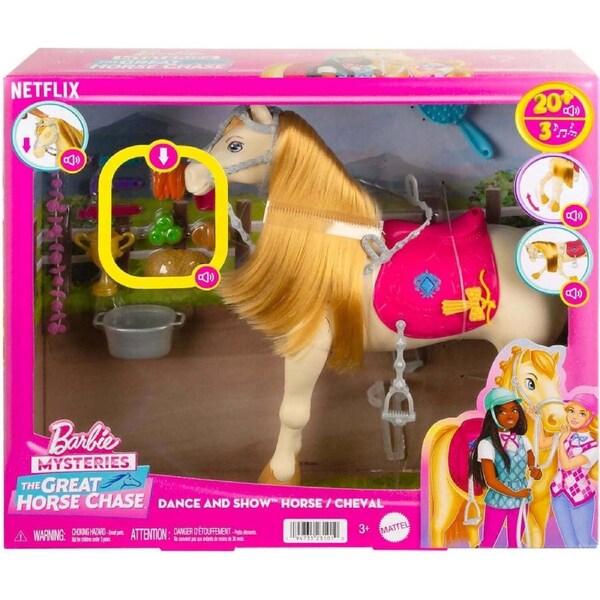 Barbie Mysteries - The Great Horse Chase Dance And Show Horse - Mattel