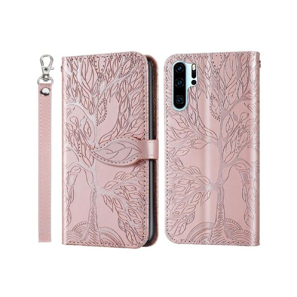 For Huawei P30 Pro Cover with Kickstand - Pink