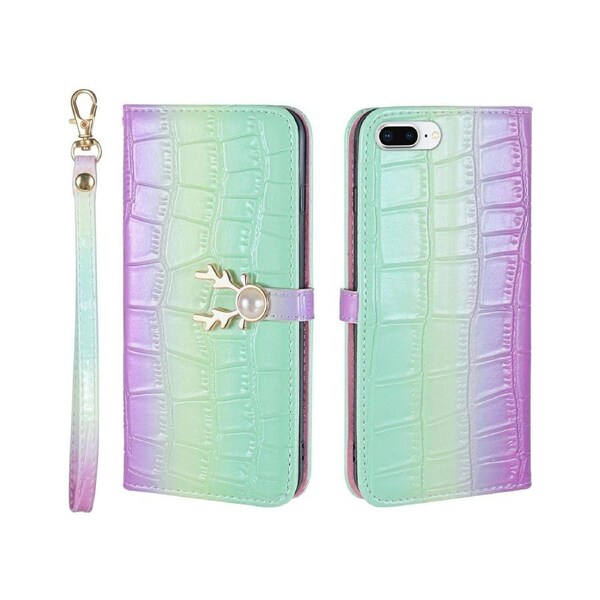 For iPhone 7 Plus/8 Plus Cover Wallet - Green