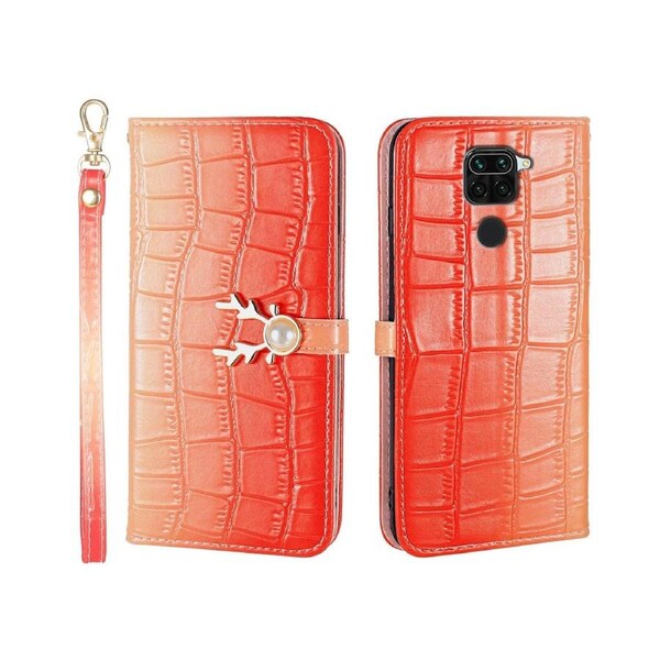 For Redmi Note 9 Cover Wallet - Red
