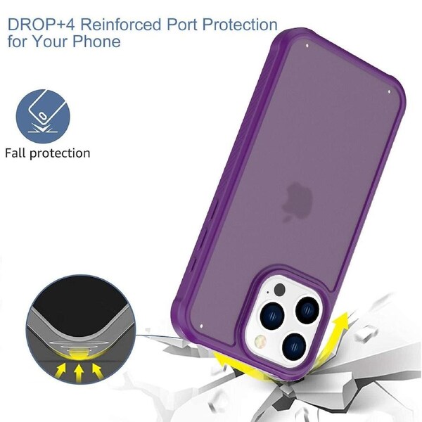 Iphone 14 Pro Max Case,Military Grade Drop Protection,Heavy Duty Full-Body Shockproof Phone Case-Purple