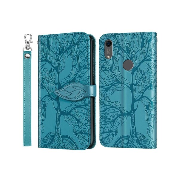 For Huawei Y6 2019 Cover with Kickstand - Blue