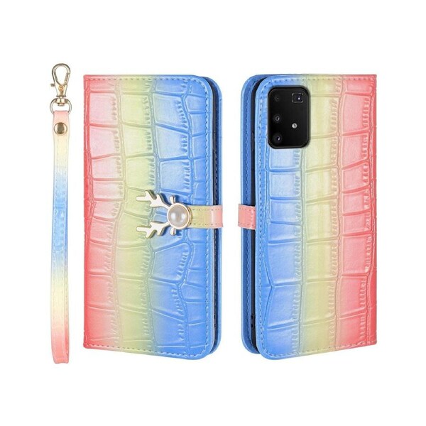 For Samsung Galaxy A91 Cover Wallet - Blue