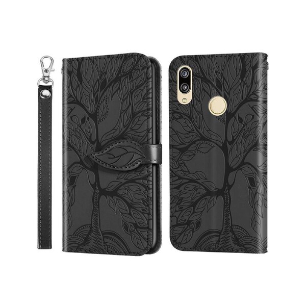 For Huawei P Smart 2019 Cover with Kickstand - Black