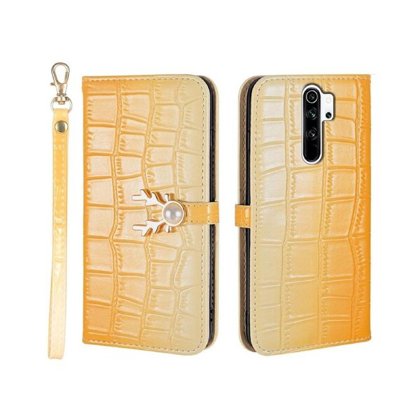 For Redmi 9 Cover Wallet - Yellow