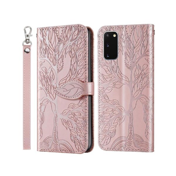 For Samsung Galaxy S20 Cover with Kickstand - Pink