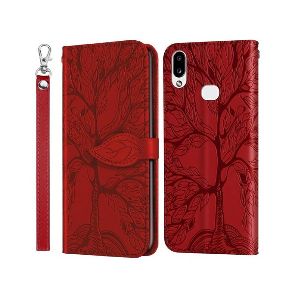 For Samsung Galaxy A10S Cover with Kickstand - Red
