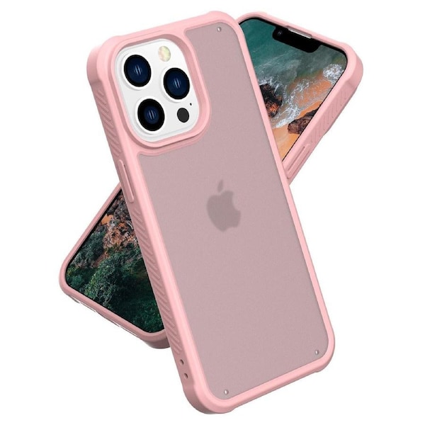 Iphone 13 Pro Max Case,Military Grade Drop Protection,Heavy Duty Full-Body Shockproof Phone Case-Rose Gold