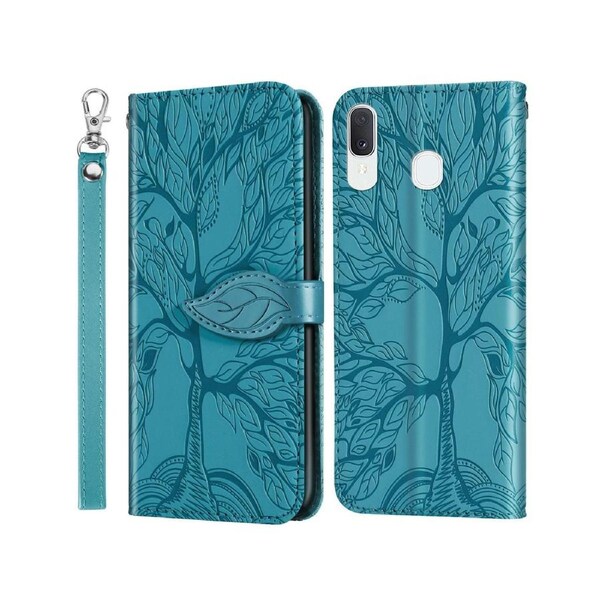 For Samsung Galaxy A20/A30 Cover with Kickstand - Blue