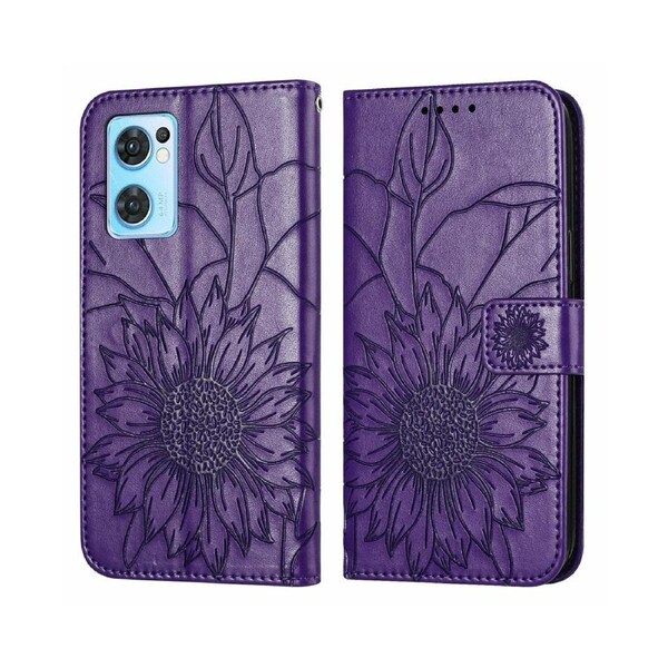 Shock-absorb Protection Case for OPPO Find X5 Lite - Dark Purple