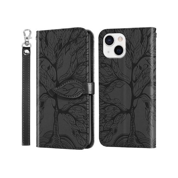 For iPhone 14 Pro Cover with Kickstand - Black