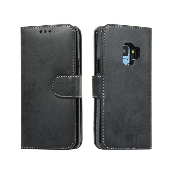 Detachable Wallet Phone Case for Easy Portability (Black), Flip Case for Samsung Galaxy S9