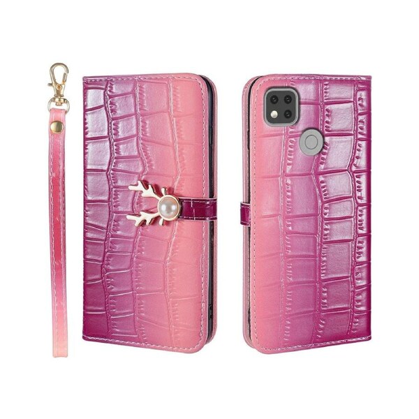 For Redmi 9C Cover Wallet - Purple