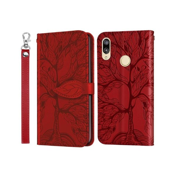 For Huawei P Smart 2019 Cover with Kickstand - Red