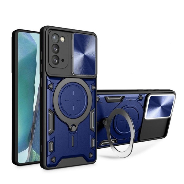 For Samsung Galaxy Note 20 Case, Magnetic Support Car Mount Magnetic Military Shell - Blue