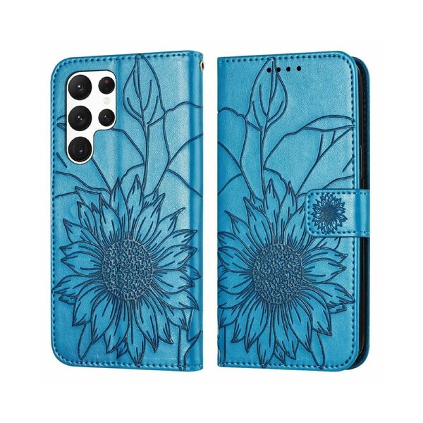 Shock-absorb Protection Case for Samsung Galaxy S22 Ultra - Blue