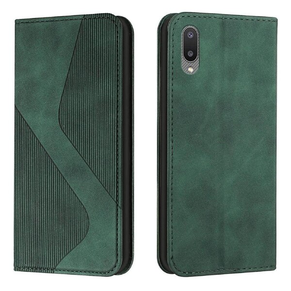Samsung Galaxy A02 /M02 Case, PU Leather Flip Cover Magnetic Closure Wallet Card Slots Stand Case - Green