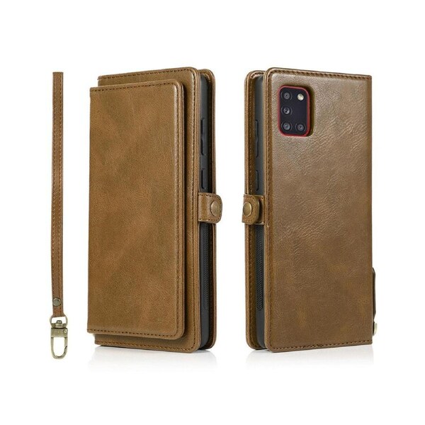 Detachable Phone Case for Easy Portability (Brown), Wallet Case for Samsung Galaxy A31