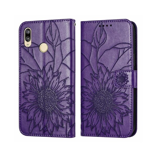 Shock-absorb Protection Case for Huawei Y6 2019 - Dark Purple