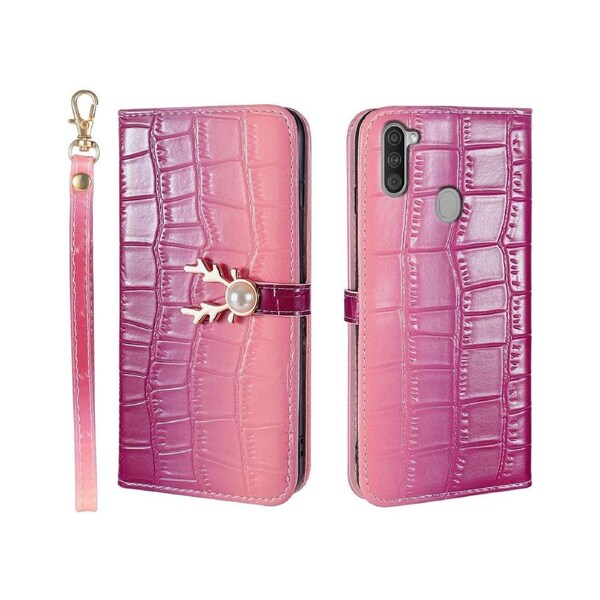 For Samsung Galaxy A11 Cover Wallet - Purple