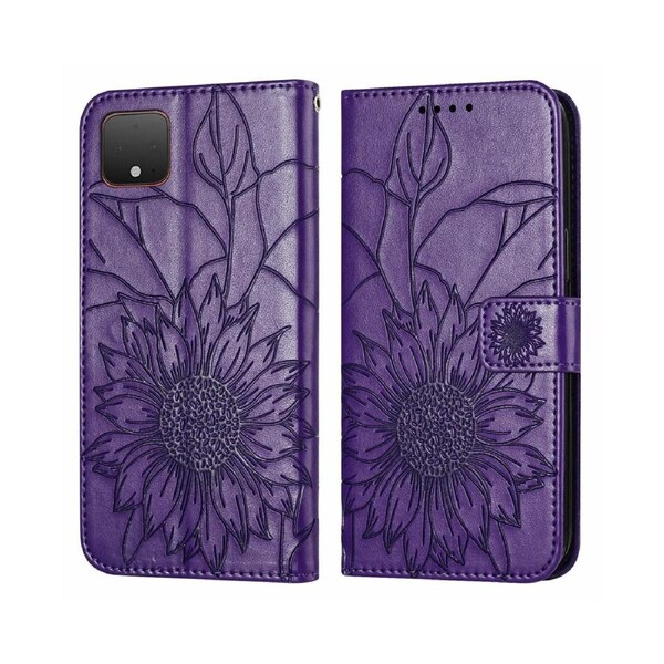 Shock-absorb Protection Case for Google Pixel 4 XL - Dark Purple