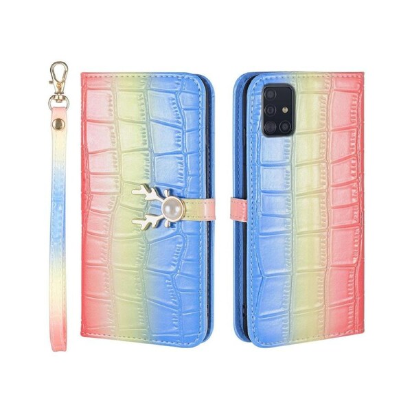 For Samsung Galaxy A51 5G Cover Wallet - Blue