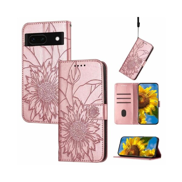 Shock-absorb Protection Case for Google Pixel 8A - Rose Gold