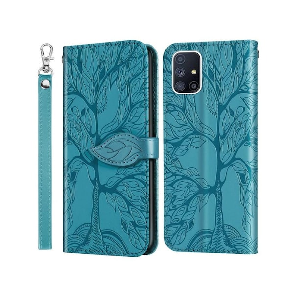For Samsung Galaxy A51 5G Cover with Kickstand - Blue