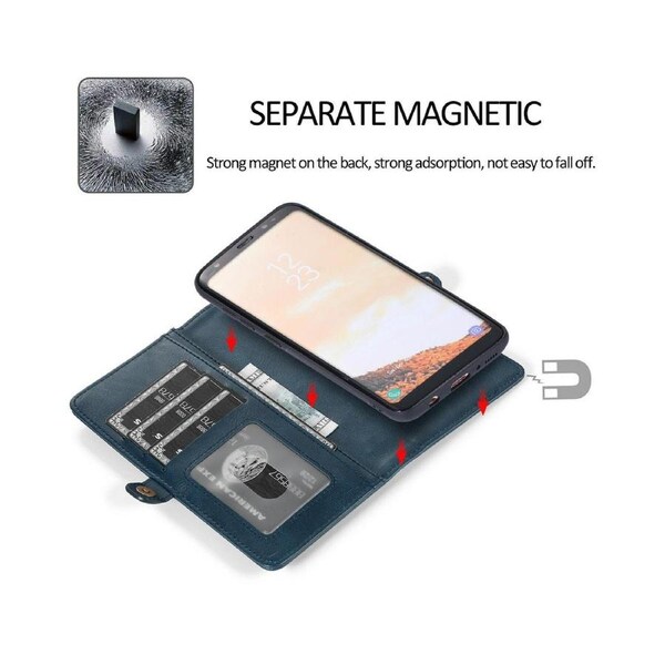 Detachable Phone Case for Easy Portability (Dark Blue), Wallet Case for Samsung Galaxy S8