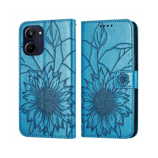 Shock-absorb Protection Case for OPPO Realme 10 4G - Blue