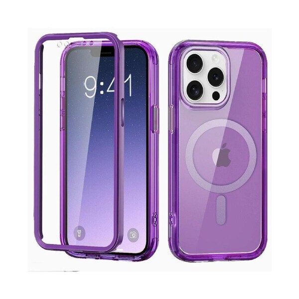 iPhone 12 Pro Case,Shockproof Phone Case ,Scratch-Resistant Back Cover-Deep Purple