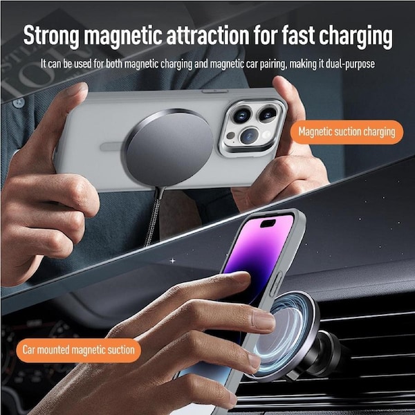 IPhone 11 Pro Max Case,Compatible With MagSafe,Built-in Stash Stand Phone Case,Scratch-Resistant Back Cover-Blue
